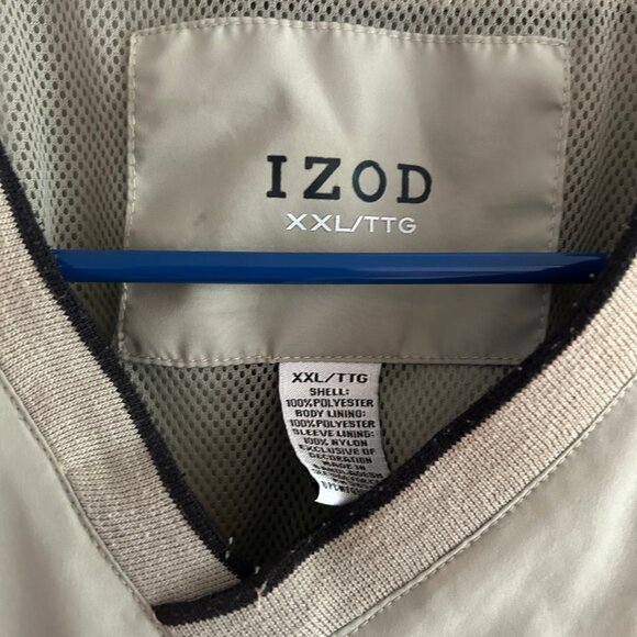 Izod Men's Pullover Jacket with Side Pockets Sixe XXL - Picture 3 of 3